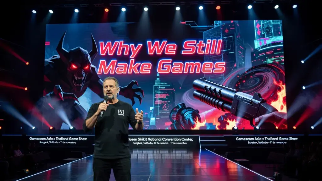John Romero é confirmado como palestrante principal do Gamescom Asia